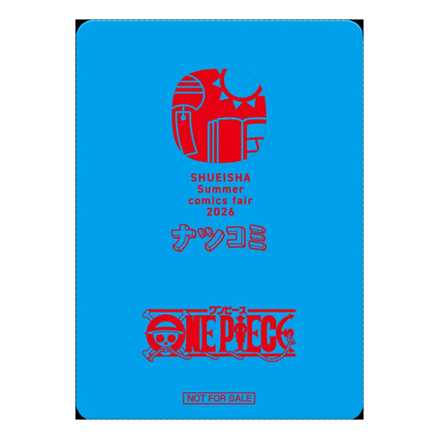 One Piece Suica Luffy MetaKira Promo Card zur NatsuComi 2026 Rückseite