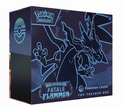 Pokémon Fatale Flammen Pokémon Center Top-Trainer-Box Deutsch